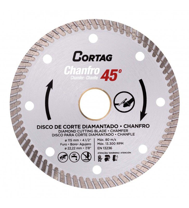 DISCO DIAMANTADO 254X25.4MM PARA CHANFRO CORTAG